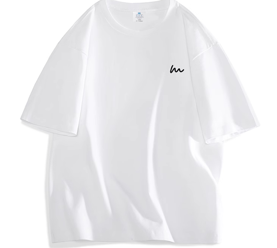 HM服饰旗舰店夏季高品质男士短袖原创设计感韩式复古简约时尚T恤